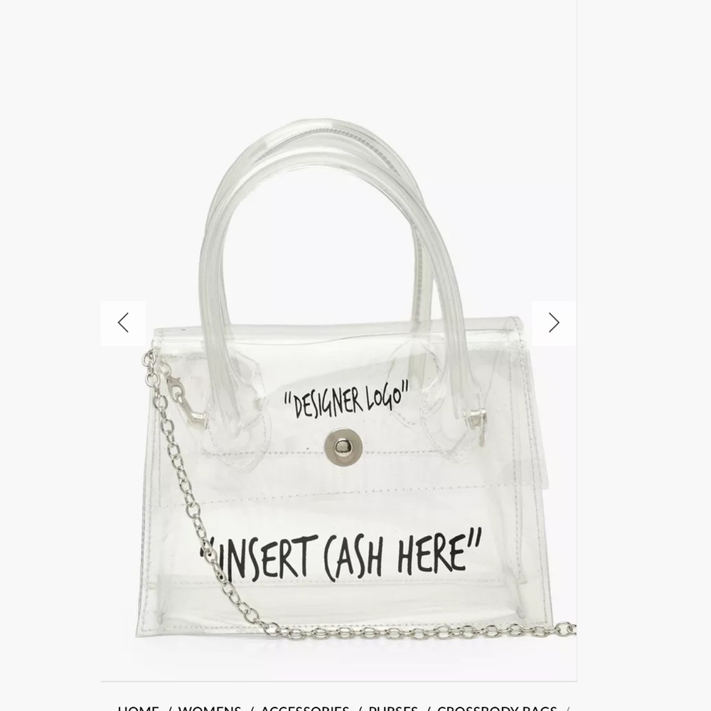 Clear Cross Body Bag